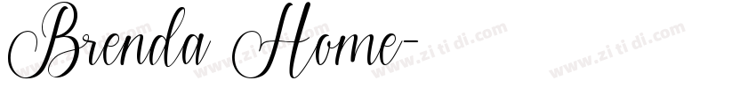 Brenda Home字体转换